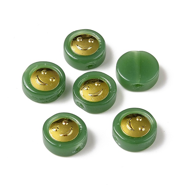 PandaHall Transparent Spray Painted Glass Beads, with Golden Brass Findings, Flat Round with Smile, Green, 11.5x4mm, Hole: 1.2mm Glass Flat...
PandaHall Transparent Spray Painted Glass Beads, with Golden Brass Findings, Flat Round with Smile, Green, 11.5x4mm, Hole: 1.2mm Glass Flat...