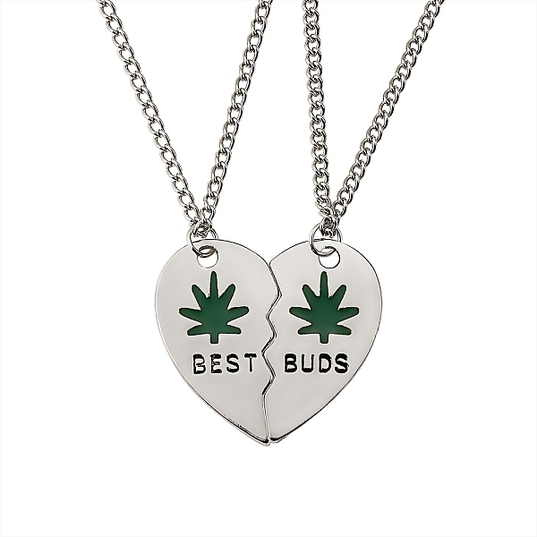 PandaHall BEST BUDS Alloy Pendant Necklaces Set, Broken Heart Matching Pendant Necklaces for Bestfriends, Platinum, Dark Green, 17.71 inch...
PandaHall BEST BUDS Alloy Pendant Necklaces Set, Broken Heart Matching Pendant Necklaces for Bestfriends, Platinum, Dark Green, 17.71 inch...