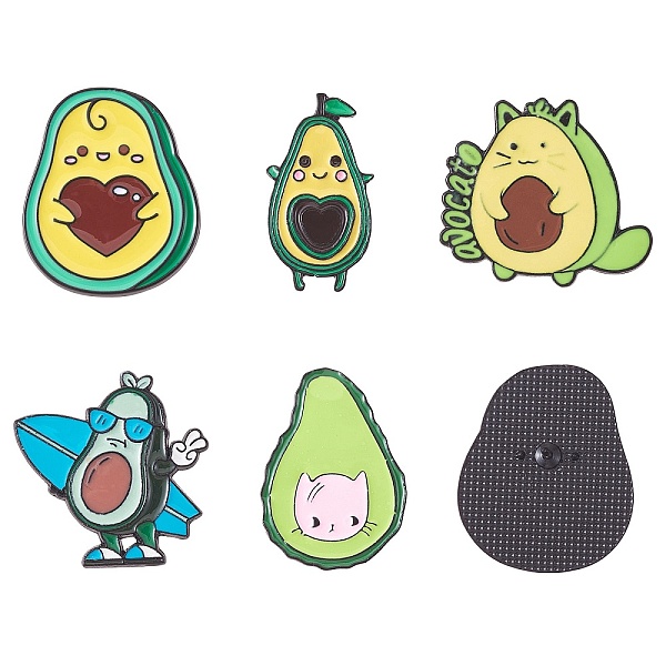 PandaHall 5Pcs 5 Style Avocado Enamel Pins, Electrophoresis Black Plated Zinc Alloy Fruit Badges for Backpack Clothes, Mixed Color..., Multicolor
PandaHall 5Pcs 5 Style Avocado Enamel Pins, Electrophoresis Black Plated Zinc Alloy Fruit Badges for Backpack Clothes, Mixed Color..., Multicolor