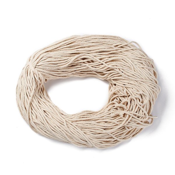 PandaHall Macrame Cord, 3 Strands Twisted Macrame Cotton Cord, for Handmade Craft, Knitting, Wall Hanging Art, Gift Wrapping, Antique White...
PandaHall Macrame Cord, 3 Strands Twisted Macrame Cotton Cord, for Handmade Craft, Knitting, Wall Hanging Art, Gift Wrapping, Antique White...