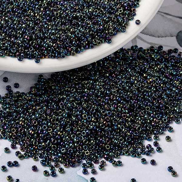 PandaHall MIYUKI Round Rocailles Beads, Japanese Seed Beads, (RR455) Metallic Variegated Blue Iris, 15/0, 1.5mm, Hole: 0.7mm, about...
PandaHall MIYUKI Round Rocailles Beads, Japanese Seed Beads, (RR455) Metallic Variegated Blue Iris, 15/0, 1.5mm, Hole: 0.7mm, about...