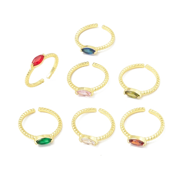 PandaHall Cubic Zircona Horse Eye Open Cuff Ring, Real 18K Gold Plated Brass Jewelry for Women, Lead Free & Cadmium Free, Mixed Color, US..., Multicolor
PandaHall Cubic Zircona Horse Eye Open Cuff Ring, Real 18K Gold Plated Brass Jewelry for Women, Lead Free & Cadmium Free, Mixed Color, US..., Multicolor