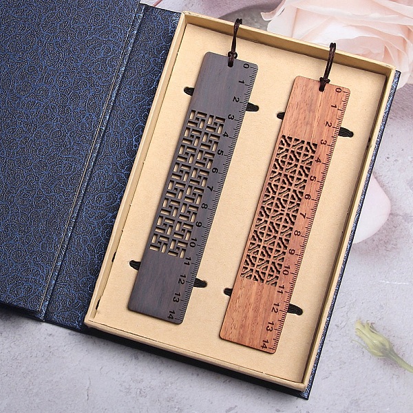 PandaHall Wooden Bookmarks, Rectangle with Pattern, Floral Pattern, 143x28x2mm, 2pcs/set Wood Flower
PandaHall Wooden Bookmarks, Rectangle with Pattern, Floral Pattern, 143x28x2mm, 2pcs/set Wood Flower