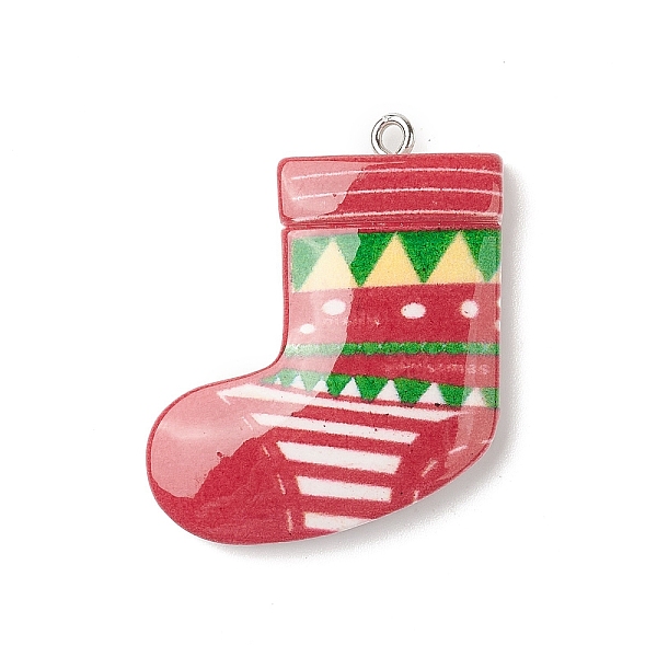PandaHall Christmas Theme Opaque Resin Pendants, Christmas Charms, with Platinum Tone Iron Loops, Christmas Socking, 35x27.5x5.5mm, Hole...
PandaHall Christmas Theme Opaque Resin Pendants, Christmas Charms, with Platinum Tone Iron Loops, Christmas Socking, 35x27.5x5.5mm, Hole...