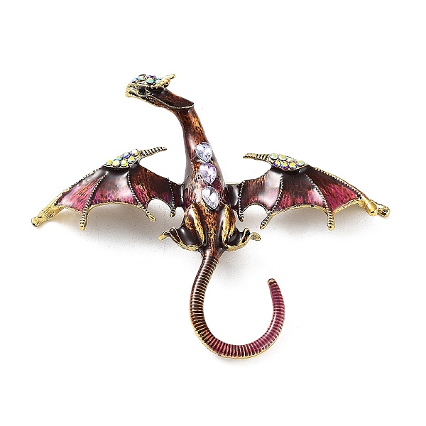 PandaHall Dragon Alloy Rhinestone Brooches, Enamel Pins, Alloy Badge for Unisex, Antique Golden, Camellia, 74x88x16mm Alloy+Enamel Dragon..., Pink
PandaHall Dragon Alloy Rhinestone Brooches, Enamel Pins, Alloy Badge for Unisex, Antique Golden, Camellia, 74x88x16mm Alloy+Enamel Dragon..., Pink