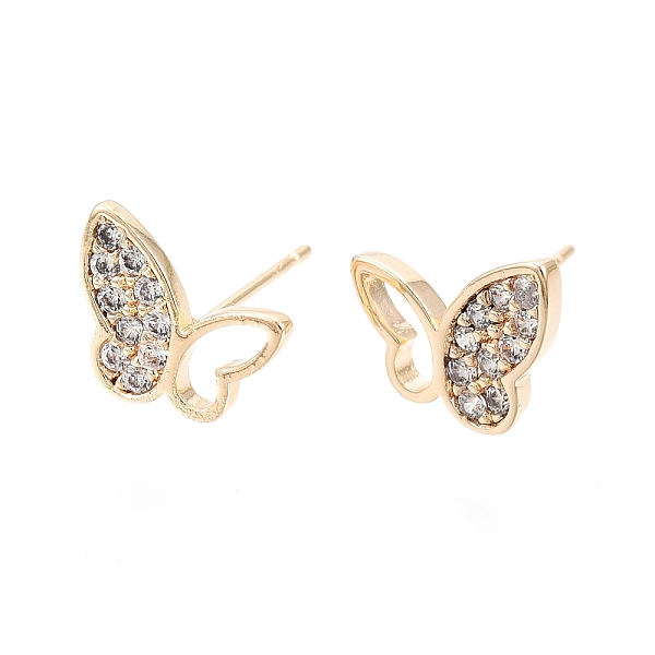 PandaHall Clear Cubic Zirconia Butterfly Stud Earrings, Brass Jewelry for Women, Nickel Free, Real 18K Gold Plated, 11.5x10mm, Pin: 0.7mm...
PandaHall Clear Cubic Zirconia Butterfly Stud Earrings, Brass Jewelry for Women, Nickel Free, Real 18K Gold Plated, 11.5x10mm, Pin: 0.7mm...