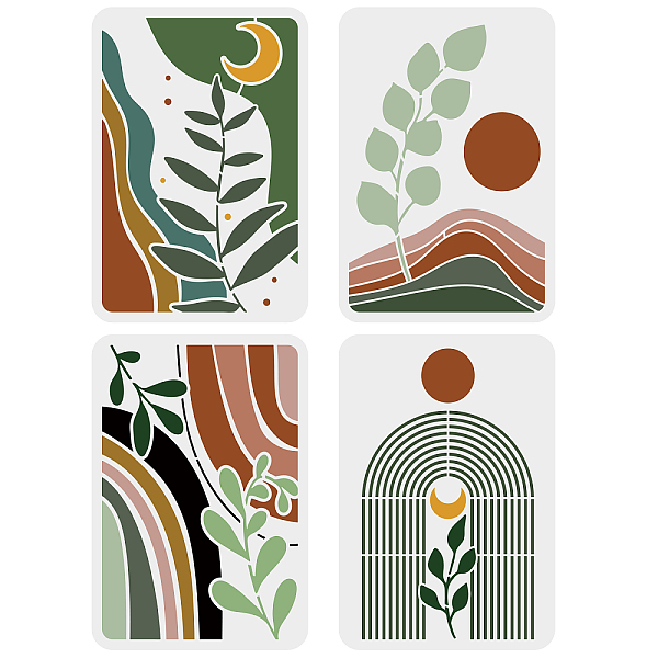 PandaHall FINGERINSPIRE 4PCS Boho Sunrise Stencil 29.7x21cm Tropical Plant Leaves Stencil Sun Moon Reusable Stencils Large Valley Scene...
PandaHall FINGERINSPIRE 4PCS Boho Sunrise Stencil 29.7x21cm Tropical Plant Leaves Stencil Sun Moon Reusable Stencils Large Valley Scene...
