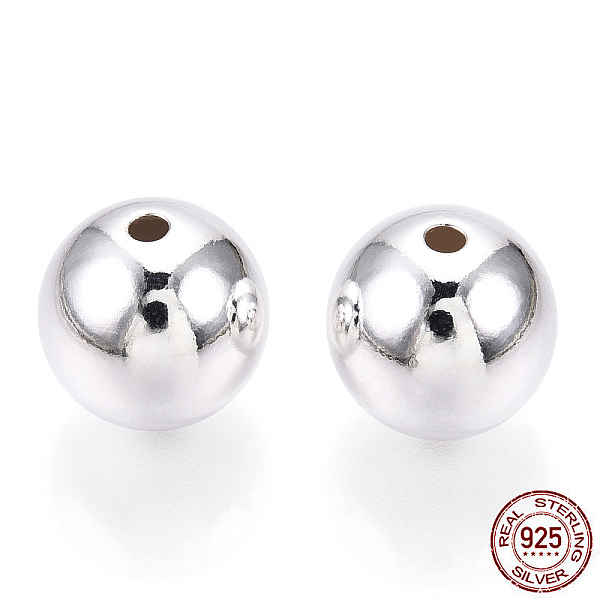 PandaHall 925 Sterling Silver Beads, Round, Silver, 12x11.5mm, Hole: 2mm Sterling Silver Round
PandaHall 925 Sterling Silver Beads, Round, Silver, 12x11.5mm, Hole: 2mm Sterling Silver Round