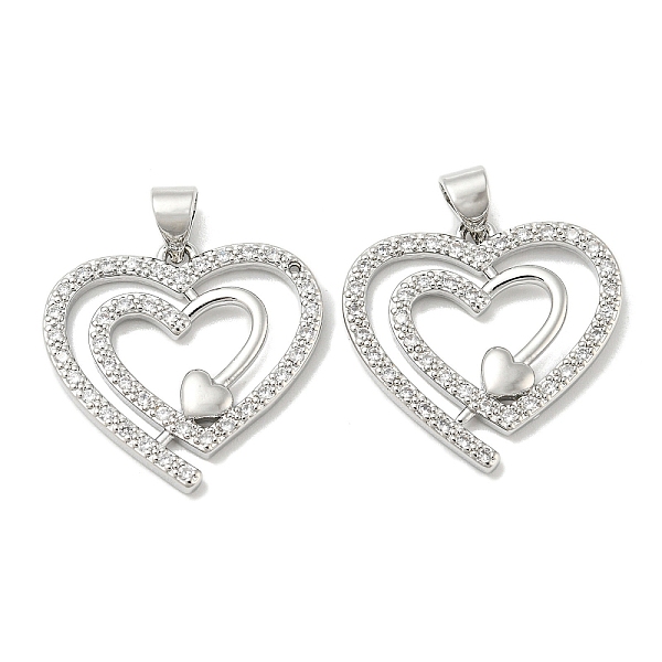 PandaHall Rack Plating Brass Micro Pave Cubic Zirconia Pendants, Long-Lasting Plated, Lead Free & Cadmium Free, Heart Charms, Platinum..., Clear
PandaHall Rack Plating Brass Micro Pave Cubic Zirconia Pendants, Long-Lasting Plated, Lead Free & Cadmium Free, Heart Charms, Platinum..., Clear