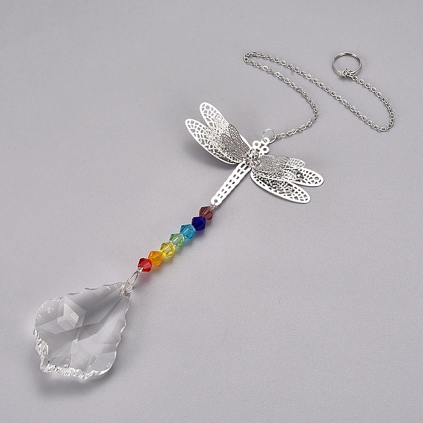 PandaHall Crystal Ceiling Fan Pull Chains Chakra Hanging Pendants Prism, with Cable Chains, Dragonfly, Colorful, 322mm Glass Dragonfly
PandaHall Crystal Ceiling Fan Pull Chains Chakra Hanging Pendants Prism, with Cable Chains, Dragonfly, Colorful, 322mm Glass Dragonfly