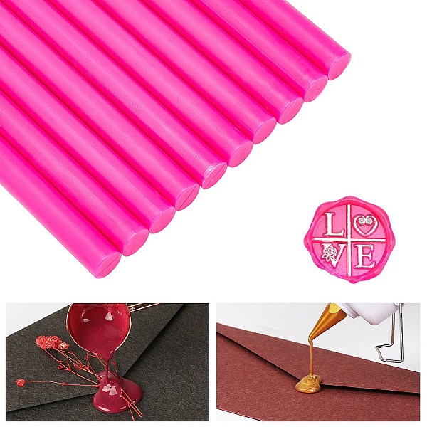 PandaHall Sealing Wax Sticks, for Retro Vintage Wax Seal Stamp, Deep Pink, 135x11mm Wax
PandaHall Sealing Wax Sticks, for Retro Vintage Wax Seal Stamp, Deep Pink, 135x11mm Wax