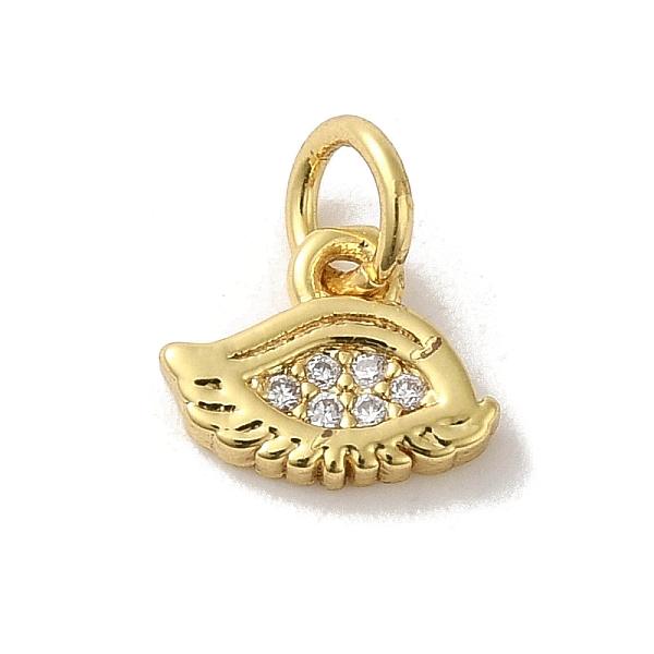 PandaHall Brass Micro Pave Cubic Zirconia Charms, Real 18K Gold Plated, Eye Charms, Clear, 7x9.5x1.5mm, Hole: 3mm Brass+Cubic Zirconia Eye...
PandaHall Brass Micro Pave Cubic Zirconia Charms, Real 18K Gold Plated, Eye Charms, Clear, 7x9.5x1.5mm, Hole: 3mm Brass+Cubic Zirconia Eye...