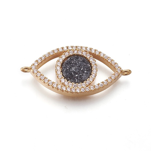 PandaHall Brass Micro Pave Cubic Zirconia Links connectors, with Electroplate Natural Druzy Quartz, Eye, Golden, Prussian Blue...
PandaHall Brass Micro Pave Cubic Zirconia Links connectors, with Electroplate Natural Druzy Quartz, Eye, Golden, Prussian Blue...