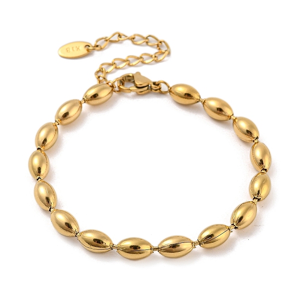 PandaHall 201 Stainless Steel Rugby Beaded Chain Bracelets, Golden, 6-3/8 inch(16.2cm), Wide: 5mm 201 Stainless Steel Rugby
PandaHall 201 Stainless Steel Rugby Beaded Chain Bracelets, Golden, 6-3/8 inch(16.2cm), Wide: 5mm 201 Stainless Steel Rugby