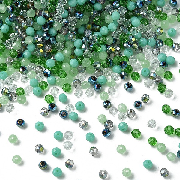 PandaHall Glass Beads, Mixed Style, Faceted Rondelle, Lime Green, 4x3.5mm, Hole: 1mm, about 500pcs/bag Glass Rondelle
PandaHall Glass Beads, Mixed Style, Faceted Rondelle, Lime Green, 4x3.5mm, Hole: 1mm, about 500pcs/bag Glass Rondelle