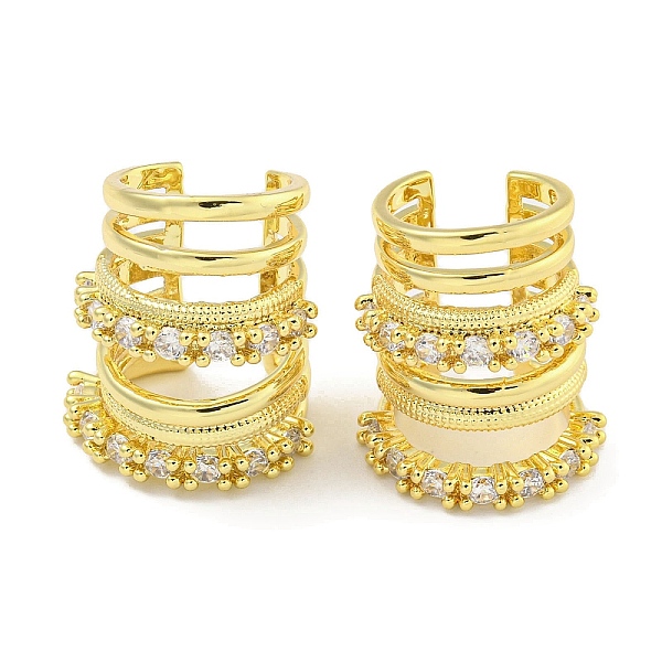 PandaHall Brass Micro Pave Cubic Zirconia Cuff Earrings, for Women, Round Ring, Real 18K Gold Plated, 19.5x18mm Cubic Zirconia Ring Clear
PandaHall Brass Micro Pave Cubic Zirconia Cuff Earrings, for Women, Round Ring, Real 18K Gold Plated, 19.5x18mm Cubic Zirconia Ring Clear