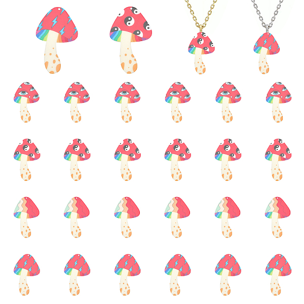 PandaHall CHGCRAFT 24Pcs 4 Styles Opaque Printed Acrylic Big Pendants, Mushroom, Colorful, Mixed Patterns, 54x33x2mm, Hole: 1.6mm...
PandaHall CHGCRAFT 24Pcs 4 Styles Opaque Printed Acrylic Big Pendants, Mushroom, Colorful, Mixed Patterns, 54x33x2mm, Hole: 1.6mm...