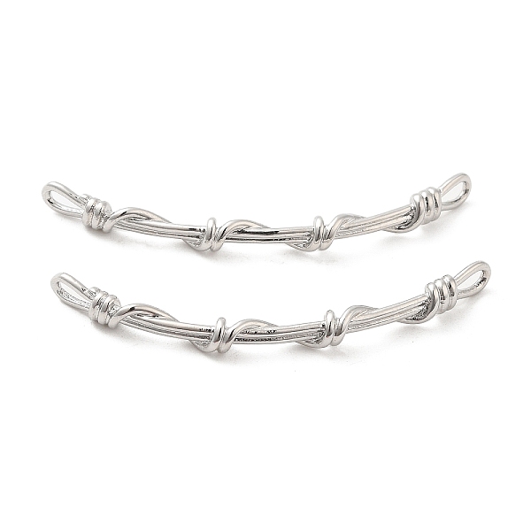 PandaHall Brass Connector Charms, Knot Links, Platinum, 57x5x1~4.5mm, Hole: 5.5x2mm Brass Others
PandaHall Brass Connector Charms, Knot Links, Platinum, 57x5x1~4.5mm, Hole: 5.5x2mm Brass Others