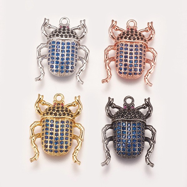 PandaHall Brass Micro Pave Cubic Zirconia Pendants, Beetle, Blue, Mixed Color, 22.5x16.5x4mm, Hole: 1.5mm Brass+Cubic Zirconia Beetle Blue
PandaHall Brass Micro Pave Cubic Zirconia Pendants, Beetle, Blue, Mixed Color, 22.5x16.5x4mm, Hole: 1.5mm Brass+Cubic Zirconia Beetle Blue