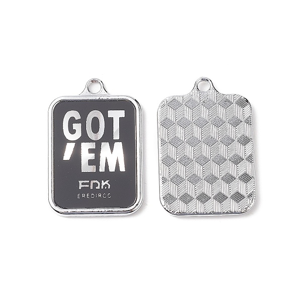 PandaHall Acrylic Pendants, with Platinum Tone Alloy Findings, Lead Free & Cadmium Free, Rectangle, Black, 36.5x25x3mm, Hole: 3mm...
PandaHall Acrylic Pendants, with Platinum Tone Alloy Findings, Lead Free & Cadmium Free, Rectangle, Black, 36.5x25x3mm, Hole: 3mm...