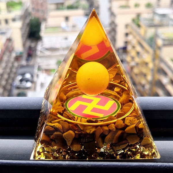 PandaHall Resin Orgone Pyramid, for Buddhism Meditation, Spiritual Balance, Gold, 60x60x60mm Resin Pyramid Gold
PandaHall Resin Orgone Pyramid, for Buddhism Meditation, Spiritual Balance, Gold, 60x60x60mm Resin Pyramid Gold