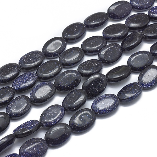 PandaHall Synthetic Blue Goldstone Beads Strands, Oval, 14x10x4.5mm, Hole: 1mm, about 28pcs/strand, 15.3 inch(39cm) Blue Goldstone Oval
PandaHall Synthetic Blue Goldstone Beads Strands, Oval, 14x10x4.5mm, Hole: 1mm, about 28pcs/strand, 15.3 inch(39cm) Blue Goldstone Oval