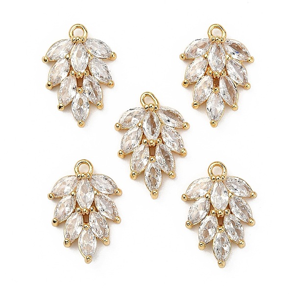 PandaHall Brass Micro Pave Cubic Zirconia Pendants, Nickel Free, Leaf, Clear, Real 18K Gold Plated, 15.5x11.5x4mm, Hole: 1.2mm Brass+Cubic...
PandaHall Brass Micro Pave Cubic Zirconia Pendants, Nickel Free, Leaf, Clear, Real 18K Gold Plated, 15.5x11.5x4mm, Hole: 1.2mm Brass+Cubic...