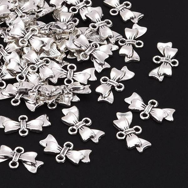 PandaHall Bowknot Alloy Links connectors, Lead Free and Cadmium Free, Antique Silver, 20mm long, 10mm wide, 3mm thick, hole: 2mm Alloy...
PandaHall Bowknot Alloy Links connectors, Lead Free and Cadmium Free, Antique Silver, 20mm long, 10mm wide, 3mm thick, hole: 2mm Alloy...