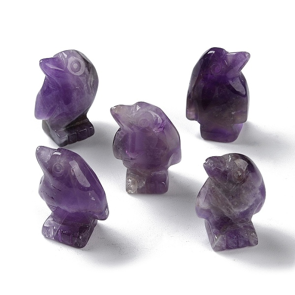 PandaHall Natural Amethyst Carved Healing Penguin Figurines, Reiki Energy Stone Display Decorations, 12.5~13x18~18.5x26.5~27mm Amethyst...
PandaHall Natural Amethyst Carved Healing Penguin Figurines, Reiki Energy Stone Display Decorations, 12.5~13x18~18.5x26.5~27mm Amethyst...