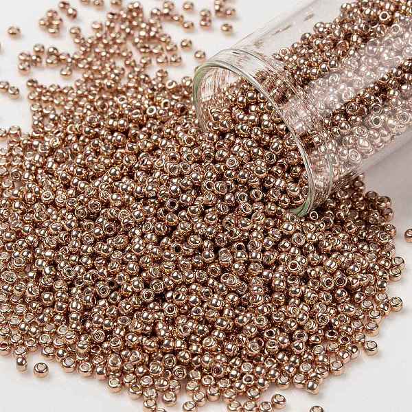 PandaHall TOHO Round Seed Beads, Japanese Seed Beads, (551) Galvanized Peach, 11/0, 2.2mm, Hole: 0.8mm, about 1110pcs/10g Glass Orange
PandaHall TOHO Round Seed Beads, Japanese Seed Beads, (551) Galvanized Peach, 11/0, 2.2mm, Hole: 0.8mm, about 1110pcs/10g Glass Orange