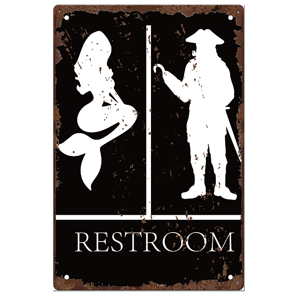 PandaHall SUPERDANT Metal Tin Sign Funny Mermaid Pirate Vintage Iron Sign Gothic Restroom Door Decor Metal Plaque Bathroom Ship Retro Wall...
PandaHall SUPERDANT Metal Tin Sign Funny Mermaid Pirate Vintage Iron Sign Gothic Restroom Door Decor Metal Plaque Bathroom Ship Retro Wall...