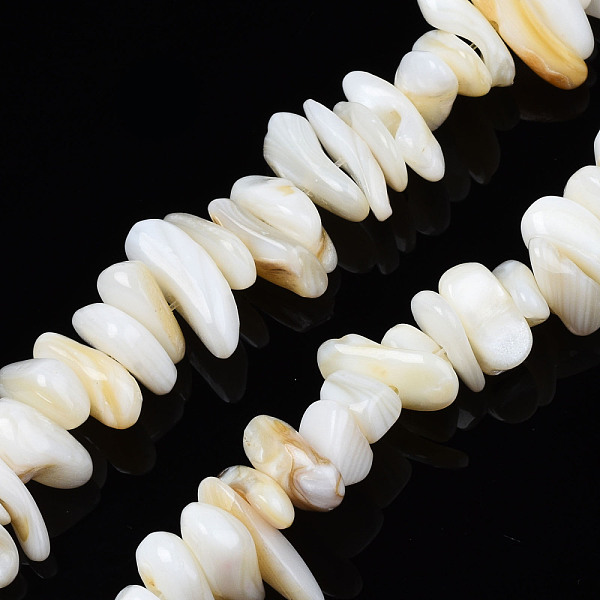 PandaHall Natural Trochid Shell/Trochus Shell Beads Strands, Undyed, Chips, 7~22x5~8x1~6.5mm, Hole: 1mm, about 96~111pcs/strand, 14.37...
PandaHall Natural Trochid Shell/Trochus Shell Beads Strands, Undyed, Chips, 7~22x5~8x1~6.5mm, Hole: 1mm, about 96~111pcs/strand, 14.37...