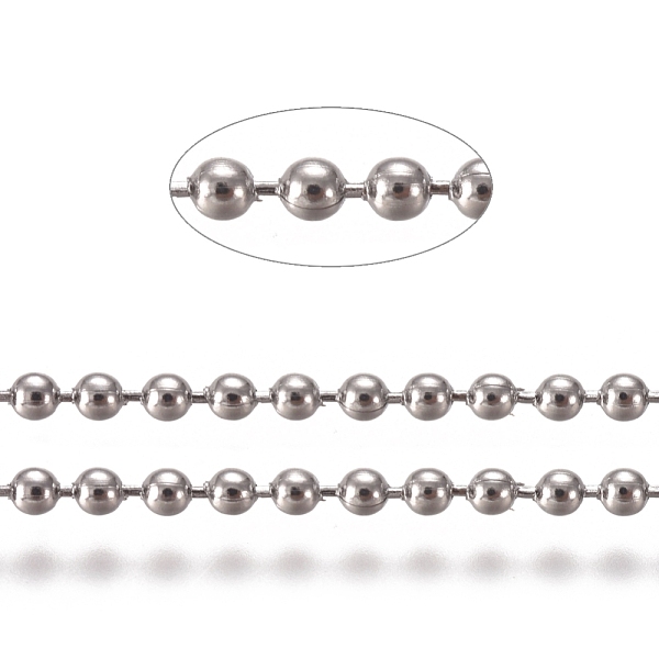 PandaHall 304 Stainless Steel Ball Chains, with Card Paper, Stainless Steel Color, 1.6mm 304 Stainless Steel
PandaHall 304 Stainless Steel Ball Chains, with Card Paper, Stainless Steel Color, 1.6mm 304 Stainless Steel