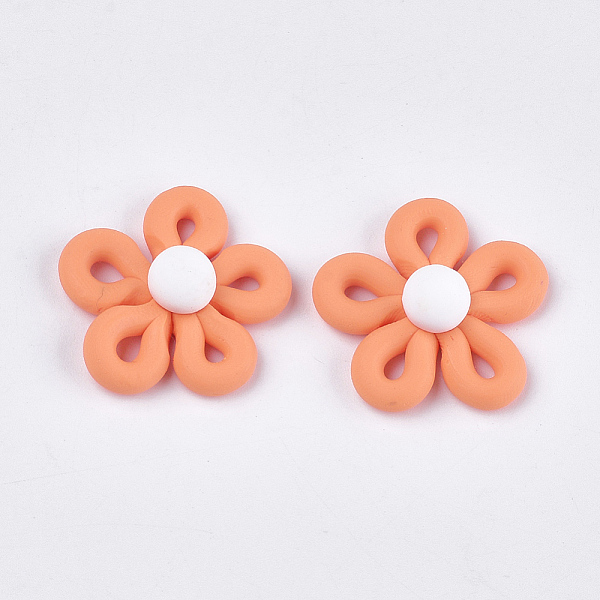 PandaHall Handmade Polymer Clay Cabochons, Flower, Light Salmon, 27~28x26~28x10~11mm Polymer Clay Flower
PandaHall Handmade Polymer Clay Cabochons, Flower, Light Salmon, 27~28x26~28x10~11mm Polymer Clay Flower