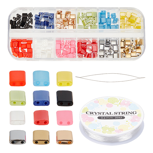 PandaHall 240 Pcs Glass Tila Beads Kit, 2-Hole Glass Seed Beads 5x5mm Loose Glass Spacer Beads Mini Japanese Glass Beads for DIY Craft..., Multicolor
PandaHall 240 Pcs Glass Tila Beads Kit, 2-Hole Glass Seed Beads 5x5mm Loose Glass Spacer Beads Mini Japanese Glass Beads for DIY Craft..., Multicolor