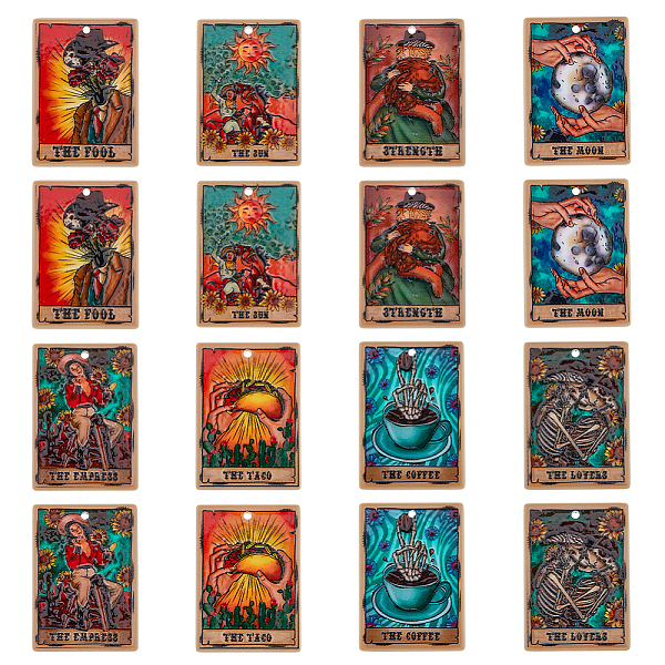 PandaHall DICOSMETIC 16Pcs 8 Styles Tarot Card Pendants Rectangular Charms Major Arcana Charms Printed Acrylic Pendants Lucky Amulet Charms..., Multicolor
PandaHall DICOSMETIC 16Pcs 8 Styles Tarot Card Pendants Rectangular Charms Major Arcana Charms Printed Acrylic Pendants Lucky Amulet Charms..., Multicolor
