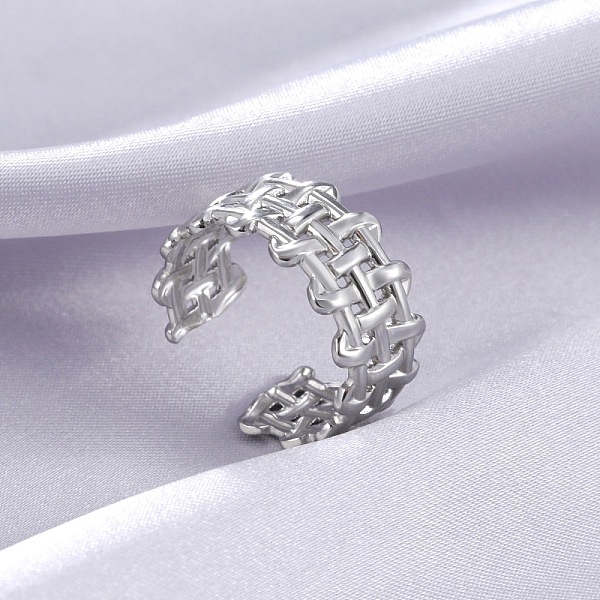 PandaHall 304 Stainless Steel Open Cuff Rings, Stainless Steel Color, Inner Diameter: 18mm 304 Stainless Steel
PandaHall 304 Stainless Steel Open Cuff Rings, Stainless Steel Color, Inner Diameter: 18mm 304 Stainless Steel