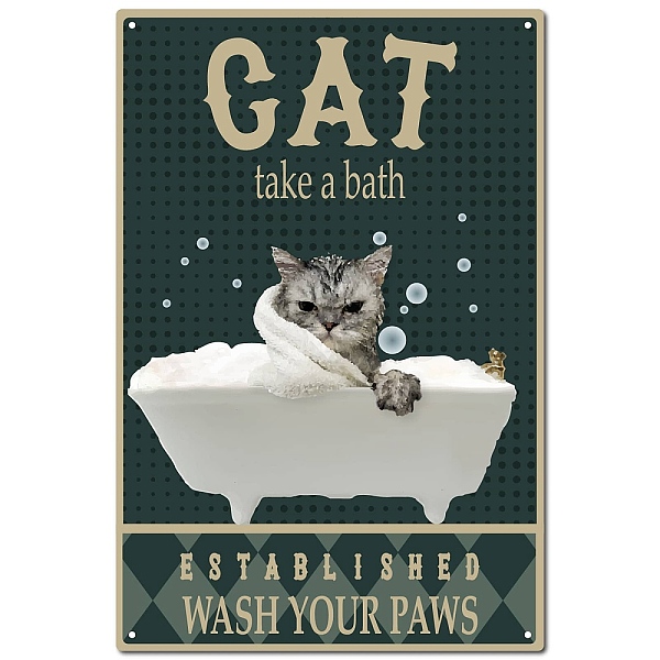 PandaHall CREATCABIN Cat Bathroom Sign Wall Decor Rustic Wash Your Paws Vintage Retor Metal Tin Sign Wall Art Waterproof Plaques Poster for...
PandaHall CREATCABIN Cat Bathroom Sign Wall Decor Rustic Wash Your Paws Vintage Retor Metal Tin Sign Wall Art Waterproof Plaques Poster for...