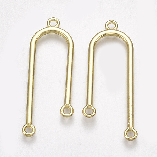PandaHall Alloy Chandelier Component Links, 3 Loop Connectors, U-shape, Light Gold, 40.5x15~16x2mm, Hole: 1.8mm Alloy Others
PandaHall Alloy Chandelier Component Links, 3 Loop Connectors, U-shape, Light Gold, 40.5x15~16x2mm, Hole: 1.8mm Alloy Others