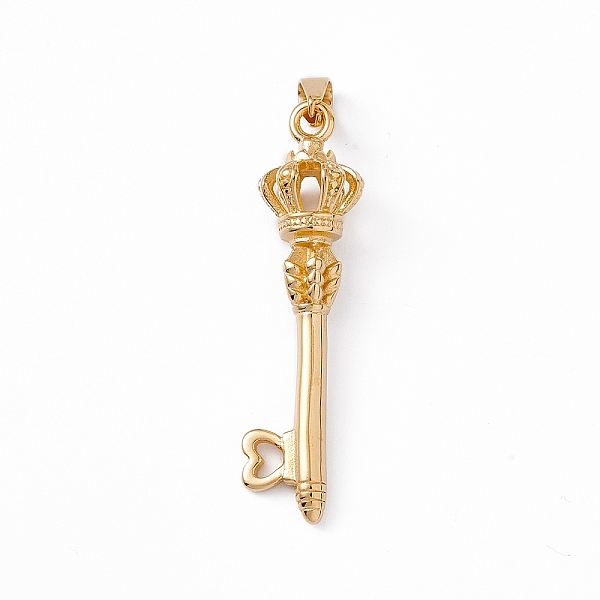 PandaHall Vacuum Plating 304 Stainless Steel Big Pendants, Crown Key Charms, Golden, 58x17x14mm, Hole: 4.5x8mm 304 Stainless Steel Key
PandaHall Vacuum Plating 304 Stainless Steel Big Pendants, Crown Key Charms, Golden, 58x17x14mm, Hole: 4.5x8mm 304 Stainless Steel Key