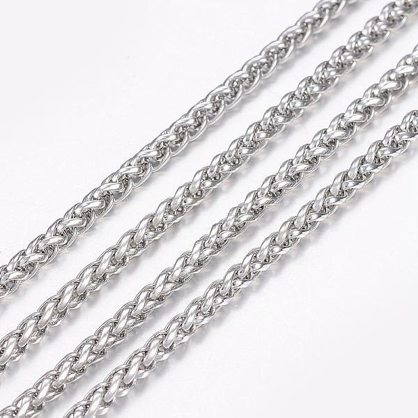 PandaHall 304 Stainless Steel Wheat Chains, Foxtail Chain, Unwelded, Stainless Steel Color, 3.5x2x0.7mm 304 Stainless Steel
PandaHall 304 Stainless Steel Wheat Chains, Foxtail Chain, Unwelded, Stainless Steel Color, 3.5x2x0.7mm 304 Stainless Steel