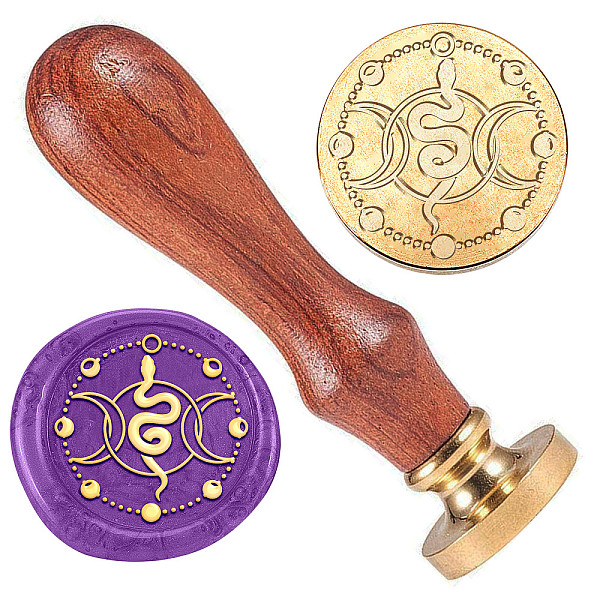 PandaHall Wax Seal Stamp Set, Golden Tone Brass Sealing Wax Stamp Head, with Wood Handle, for Envelopes Invitations, Gift Card, Snake...
PandaHall Wax Seal Stamp Set, Golden Tone Brass Sealing Wax Stamp Head, with Wood Handle, for Envelopes Invitations, Gift Card, Snake...