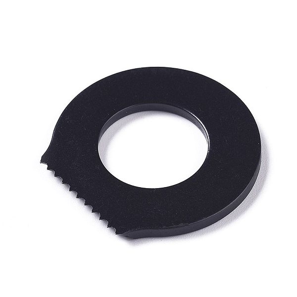 PandaHall Serrated Knife/Striker, Multi-function Scraper, for Flint Opener Scraper, Black, 26.5x27x2mm, Inner Diameter: 14mm Stainless Steel...
PandaHall Serrated Knife/Striker, Multi-function Scraper, for Flint Opener Scraper, Black, 26.5x27x2mm, Inner Diameter: 14mm Stainless Steel...