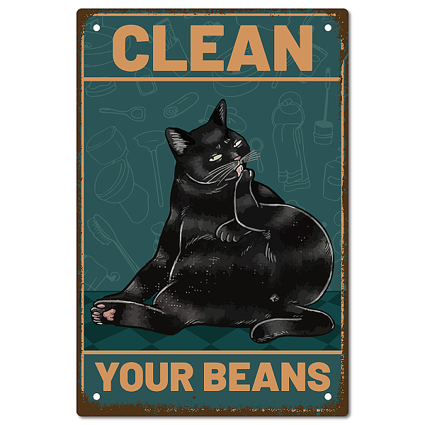 PandaHall Vintage Metal Iron Tin Sign Poster, Wall Decor for Bars, Restaurants, Cafes Pubs, Vertical Rectangle, Cat Pattern, 300x200x0.5mm...
PandaHall Vintage Metal Iron Tin Sign Poster, Wall Decor for Bars, Restaurants, Cafes Pubs, Vertical Rectangle, Cat Pattern, 300x200x0.5mm...