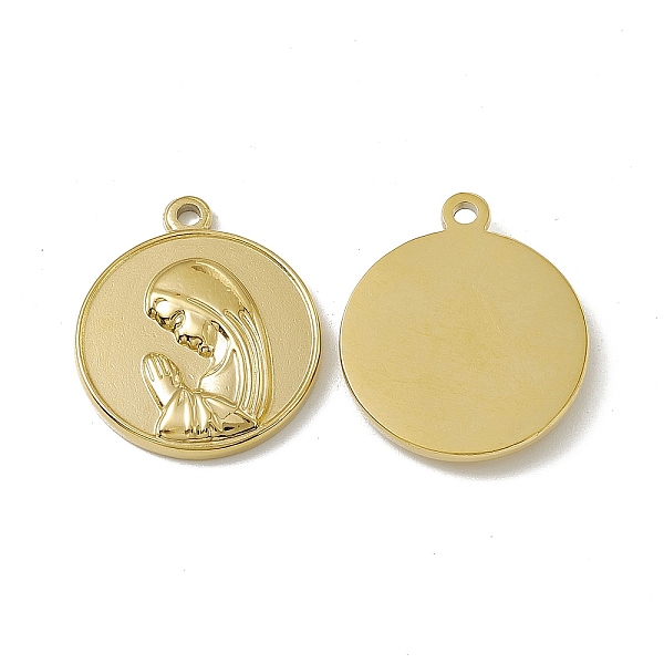 PandaHall Vacuum Plating 201 Stainless Steel Pendants, Flat Round with Nun Charm, Real 18K Gold Plated, 23.5x20x3mm, Hole: 2mm 201 Stainless...
PandaHall Vacuum Plating 201 Stainless Steel Pendants, Flat Round with Nun Charm, Real 18K Gold Plated, 23.5x20x3mm, Hole: 2mm 201 Stainless...