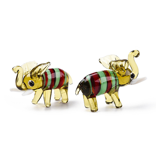 PandaHall Handmade Lampwork Home Decorations, 3D Elephant Ornaments for Gift, Olive, 58.5~59.5x24~28.5x35.5~44mm Lampwork Elephant Green
PandaHall Handmade Lampwork Home Decorations, 3D Elephant Ornaments for Gift, Olive, 58.5~59.5x24~28.5x35.5~44mm Lampwork Elephant Green