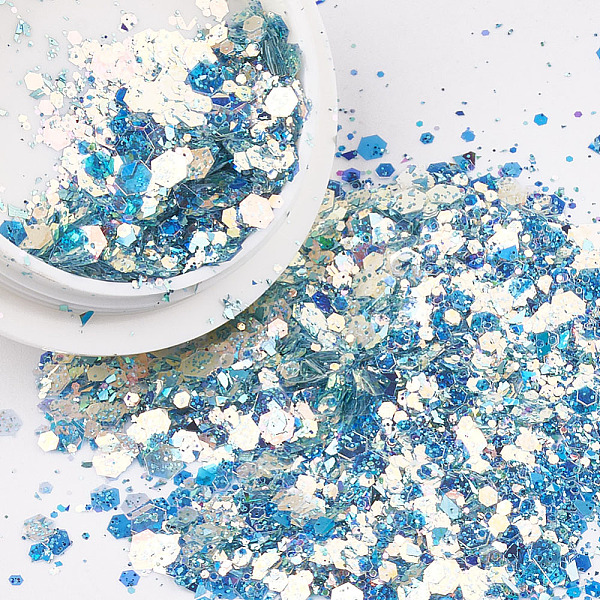 PandaHall Laser Shining Nail Art Glitter, Manicure Sequins, DIY Sparkly Paillette Tips Nail, Deep Sky Blue, 39x15.5mm Plastic Others Blue
PandaHall Laser Shining Nail Art Glitter, Manicure Sequins, DIY Sparkly Paillette Tips Nail, Deep Sky Blue, 39x15.5mm Plastic Others Blue