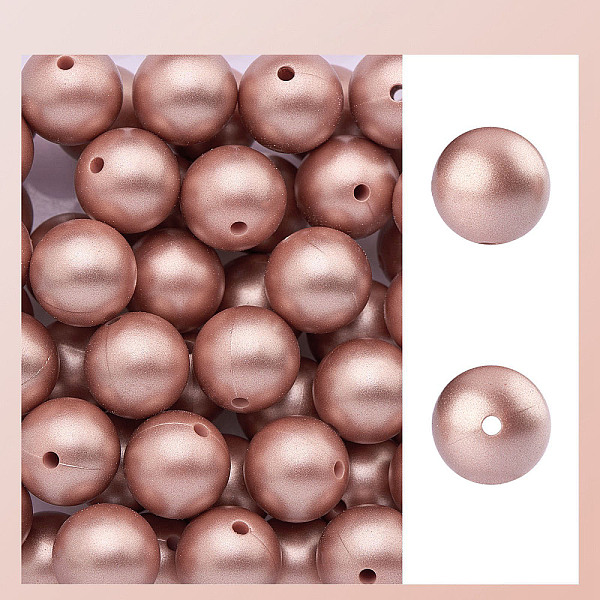 PandaHall 50Pcs Silicone Beads Round Rubber Beads 15MM Loose Spacer Beads for DIY Supplies Jewelry Keychain Making (Rose Gold), Rosy Brown...
PandaHall 50Pcs Silicone Beads Round Rubber Beads 15MM Loose Spacer Beads for DIY Supplies Jewelry Keychain Making (Rose Gold), Rosy Brown...