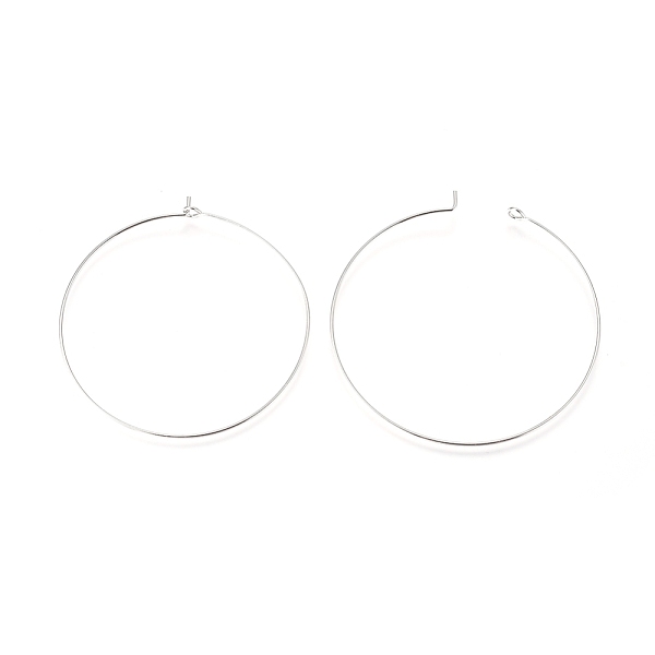 PandaHall Brass Wine Glass Charm Rings, Hoop Earrings Findings, Nickel Free, Platinum, 45x0.8mm, 20 Gauge Brass
PandaHall Brass Wine Glass Charm Rings, Hoop Earrings Findings, Nickel Free, Platinum, 45x0.8mm, 20 Gauge Brass