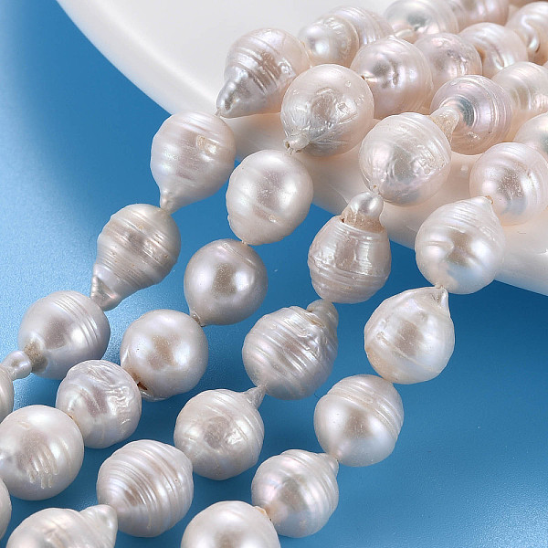 PandaHall Natural Keshi Pearl Beads Strands, Cultured Freshwater Pearl, Rice, Seashell Color, 8~14x8~9mm, Hole: 0.6mm, about 32~38pcs/strand...
PandaHall Natural Keshi Pearl Beads Strands, Cultured Freshwater Pearl, Rice, Seashell Color, 8~14x8~9mm, Hole: 0.6mm, about 32~38pcs/strand...